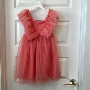 H&M girls dress size 6/7 peach